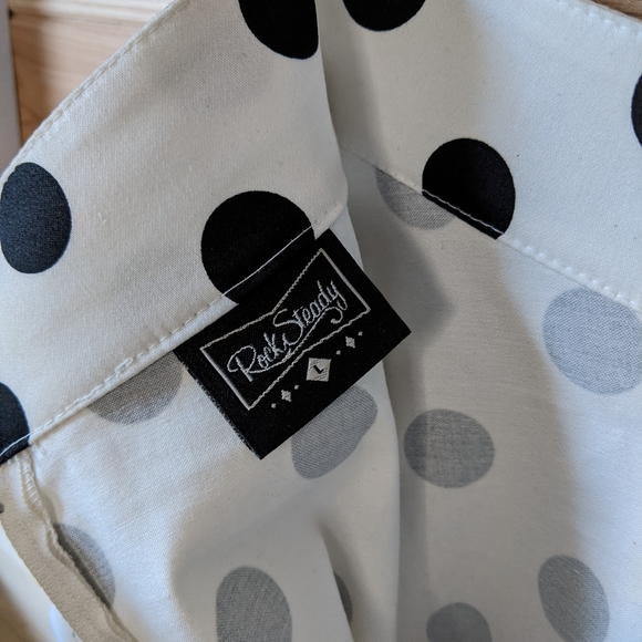 Vintage polka dot midi skirt - Picture 6 of 6